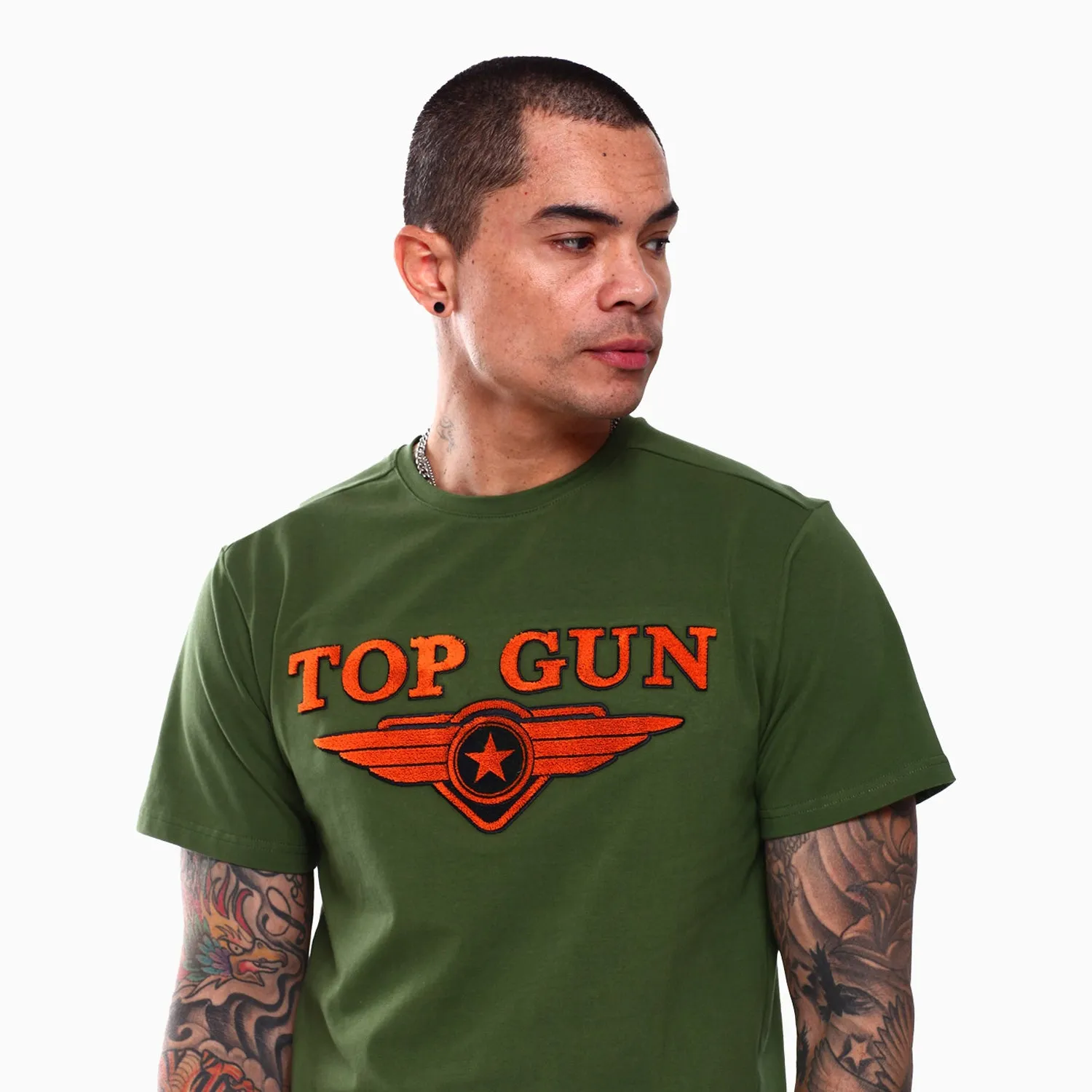 Men's Embroidered Logo T Shirt And Shorts Outfit