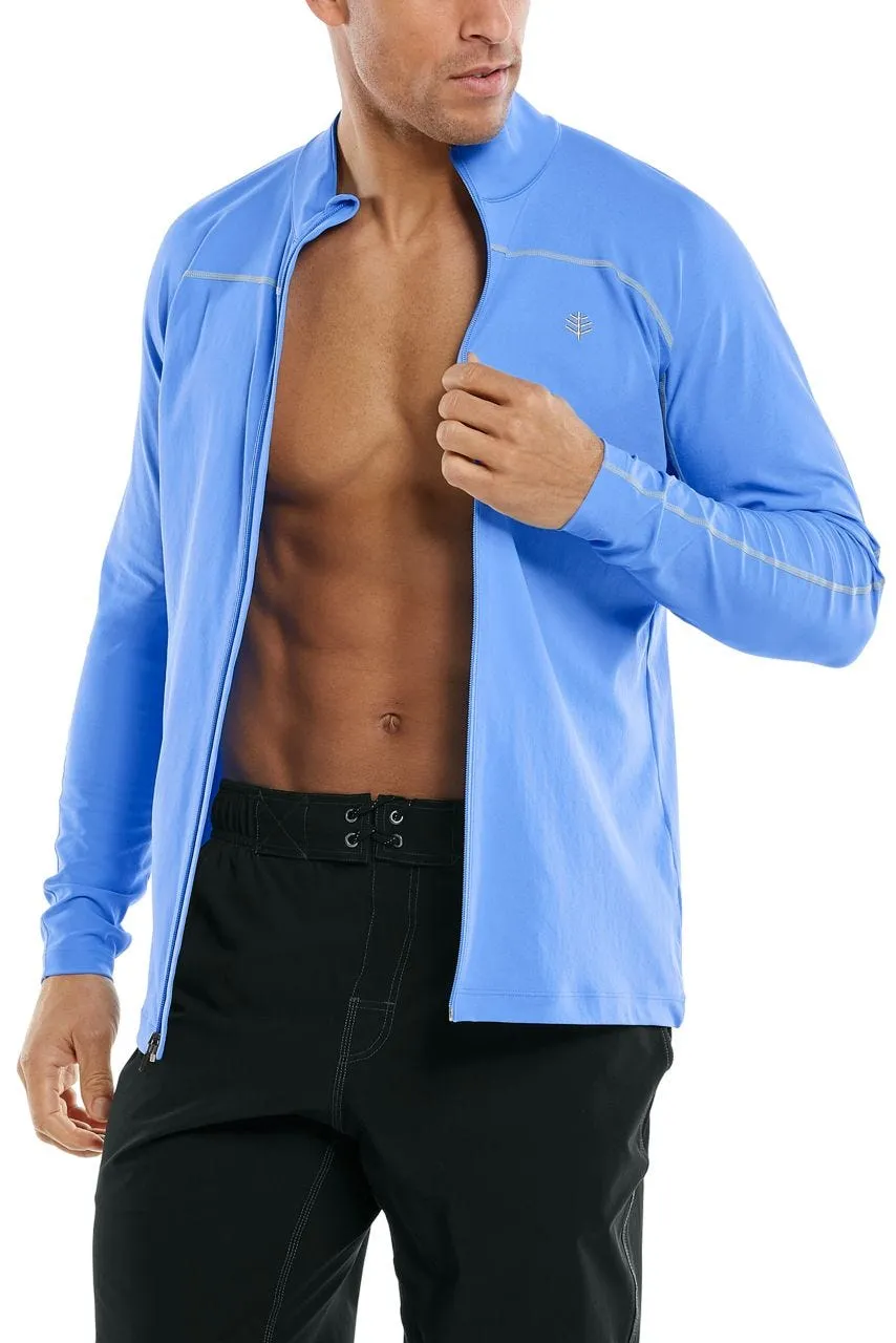 Men's Menorca Long Sleeve Water Jacket  |  Surf Blue
