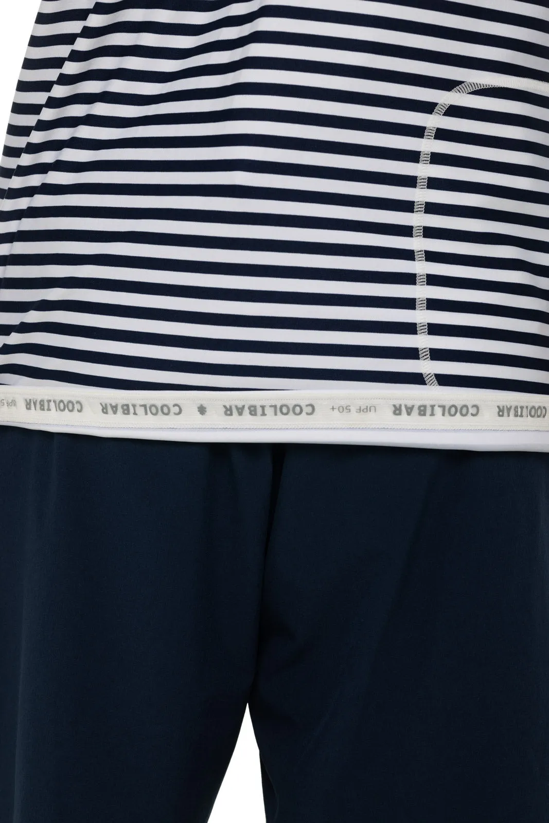 Men's Menorca Long Sleeve Water Jacket  |  White/Navy Stripe