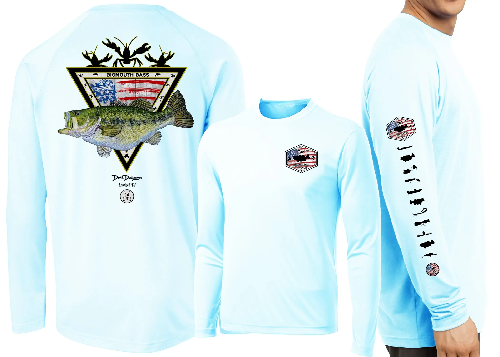 Men's Performance American Largemouth Bass Long Sleeve
