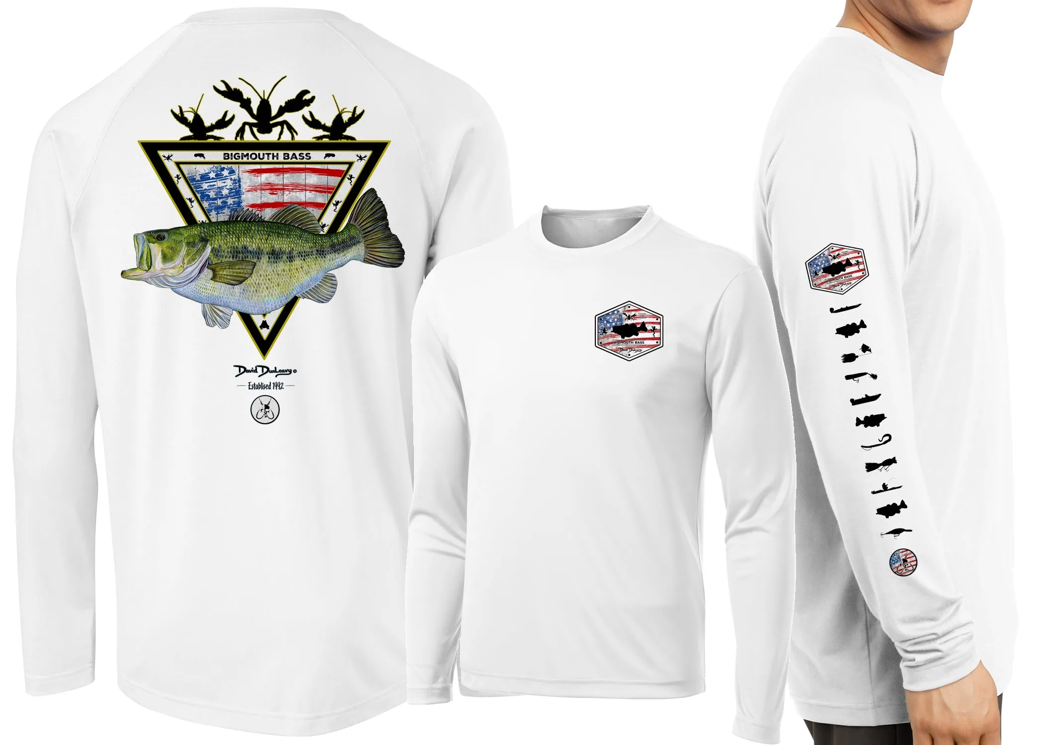 Men's Performance American Largemouth Bass Long Sleeve