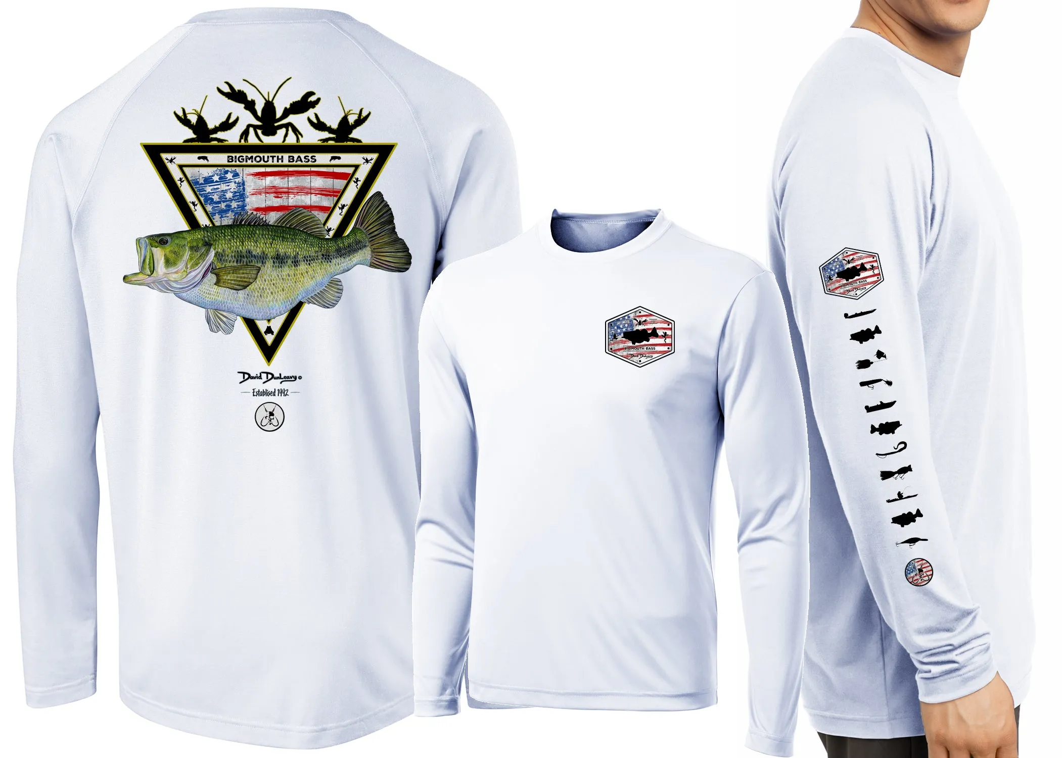 Men's Performance American Largemouth Bass Long Sleeve