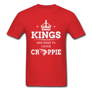 Men's "Kings Are Born" Red Short Sleeve T-Shirt