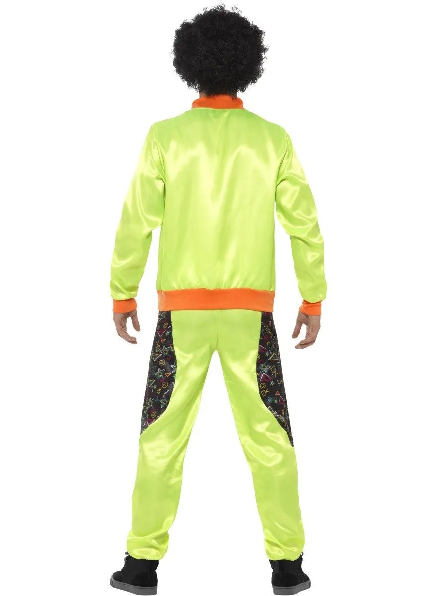 Men's Retro 80's Neon Green Shell Suit