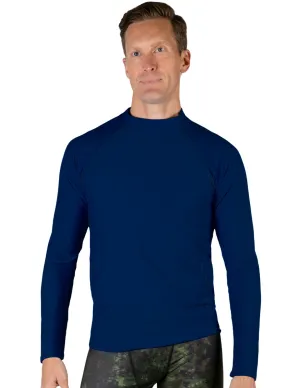 Men's  Swim Performance Long Sleeve Rash Guard - Navy