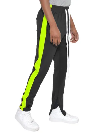 Men's Track Pants with Ankle Zipper and a Solid Side Stripe