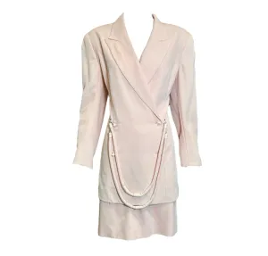 Montana 80s Powder Pink Suit Ensemble with Hardware Drape