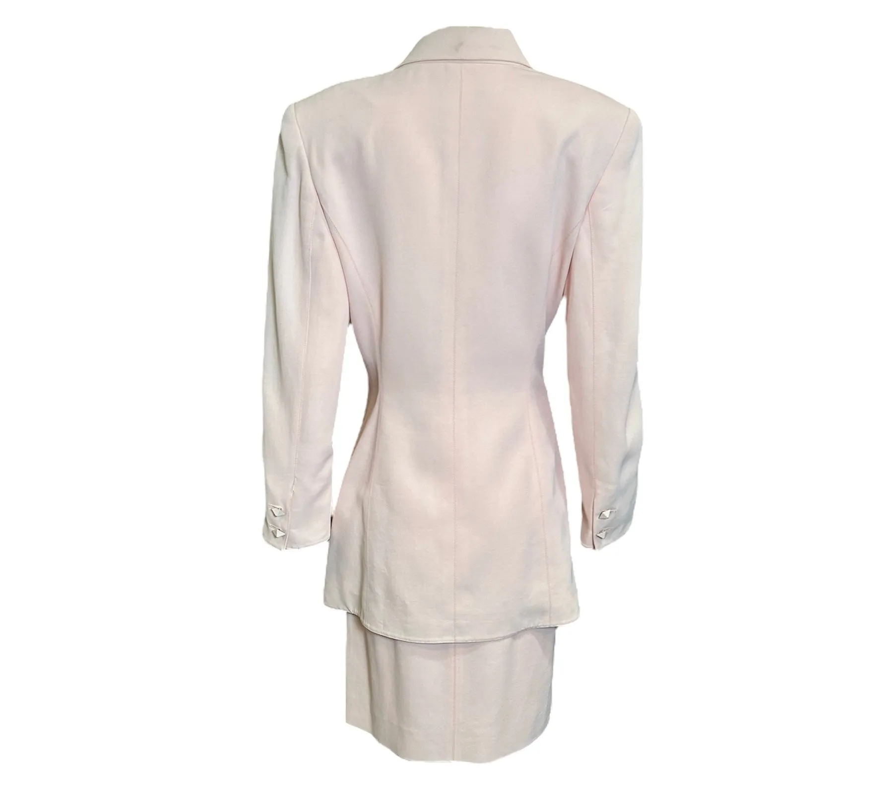 Montana 80s Powder Pink Suit Ensemble with Hardware Drape