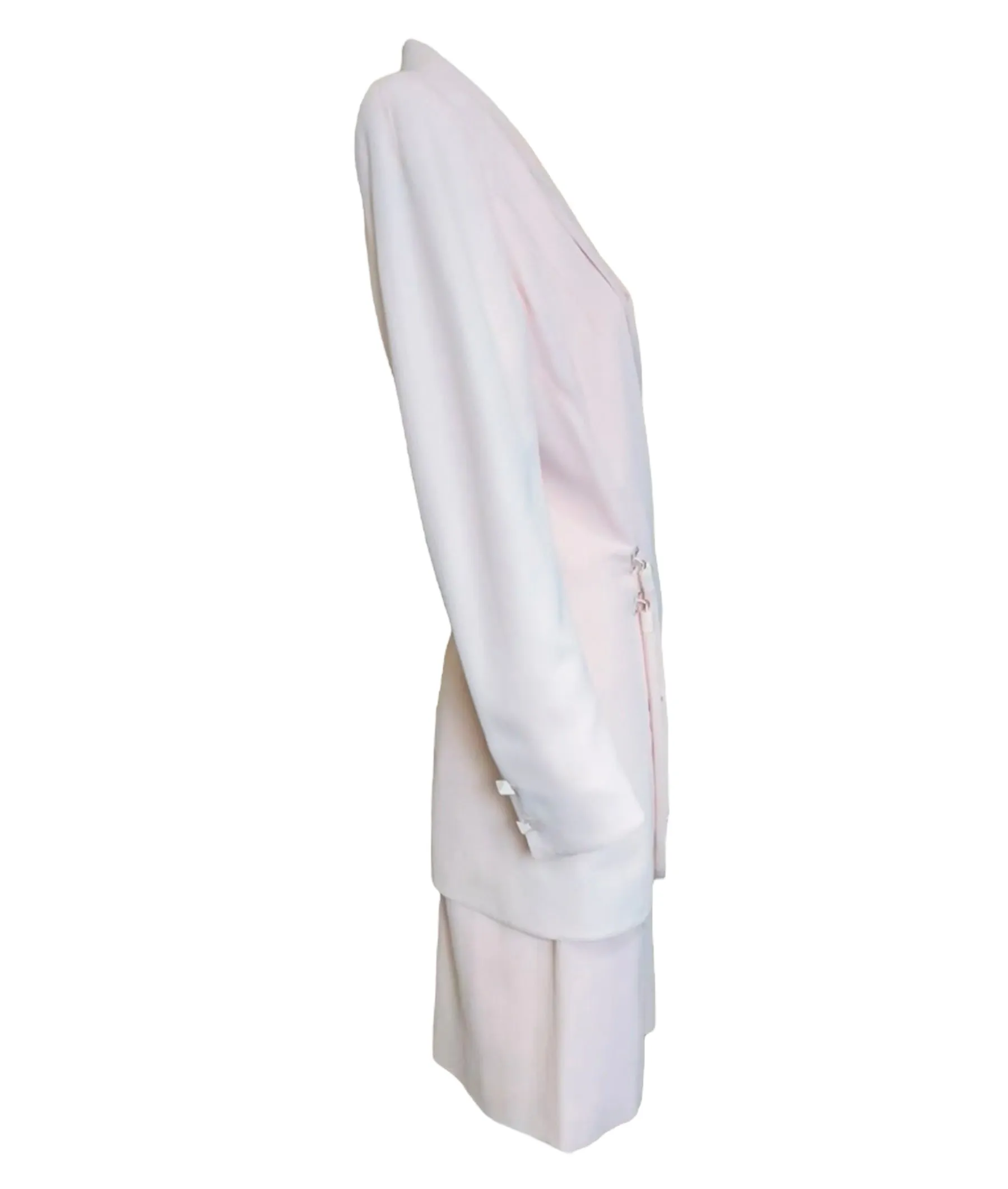 Montana 80s Powder Pink Suit Ensemble with Hardware Drape