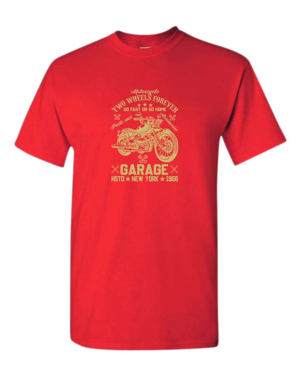 Motorcycle two wheels forever t-shirt, garage tees