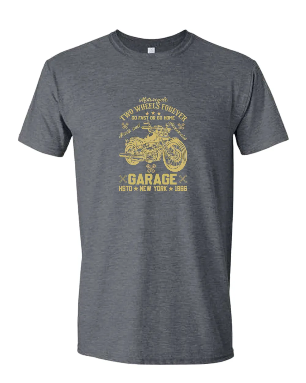 Motorcycle two wheels forever t-shirt, garage tees