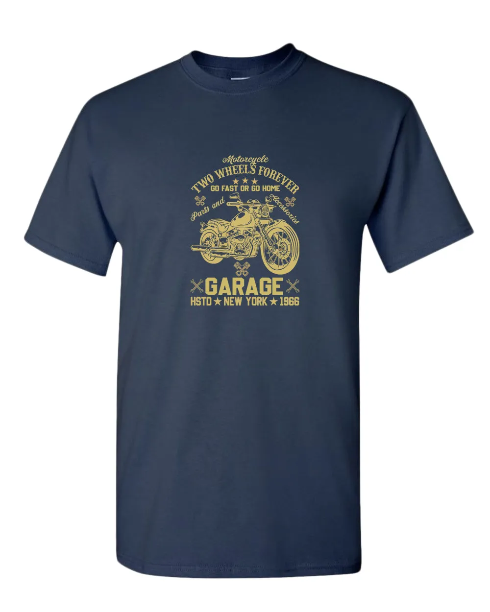 Motorcycle two wheels forever t-shirt, garage tees