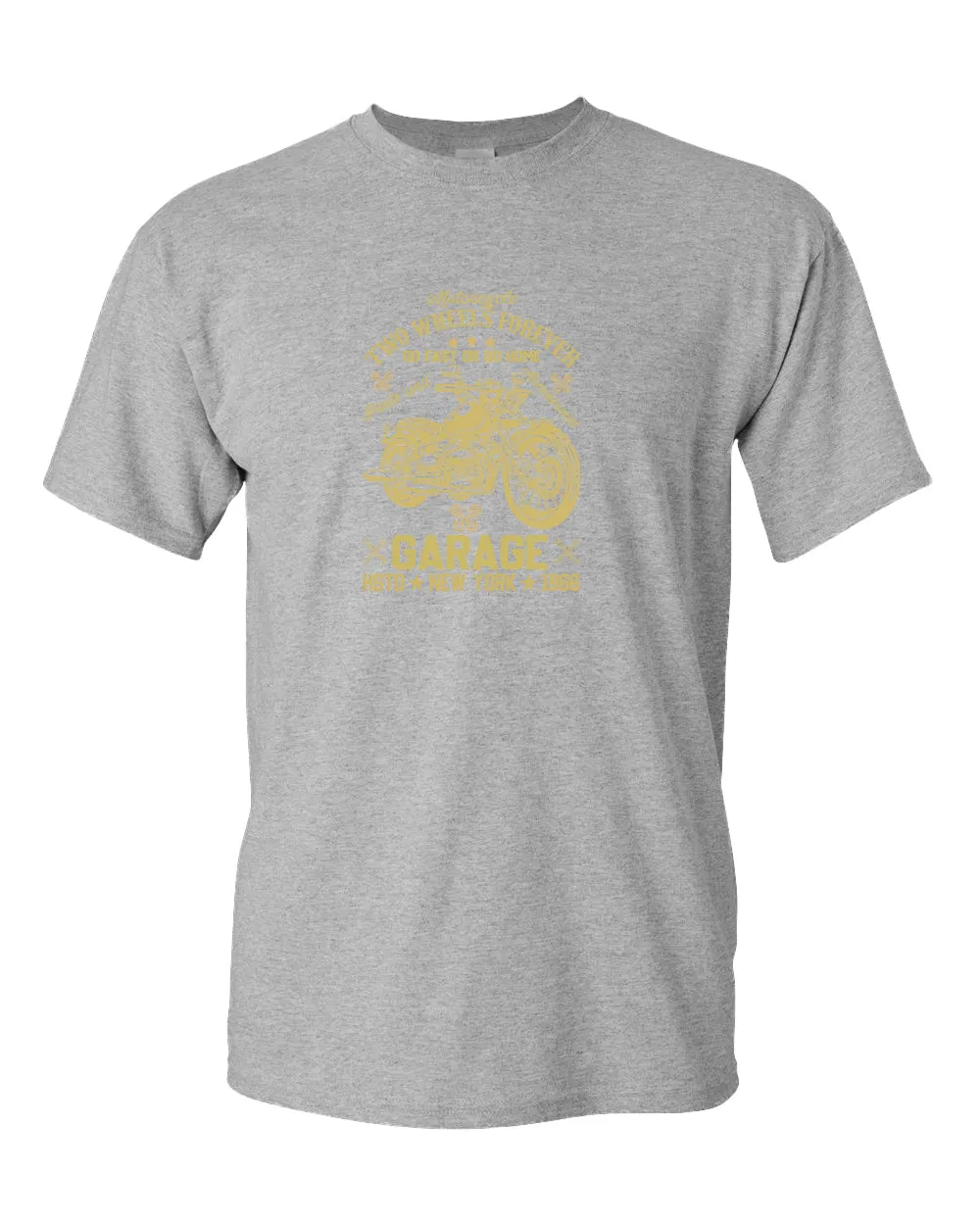 Motorcycle two wheels forever t-shirt, garage tees