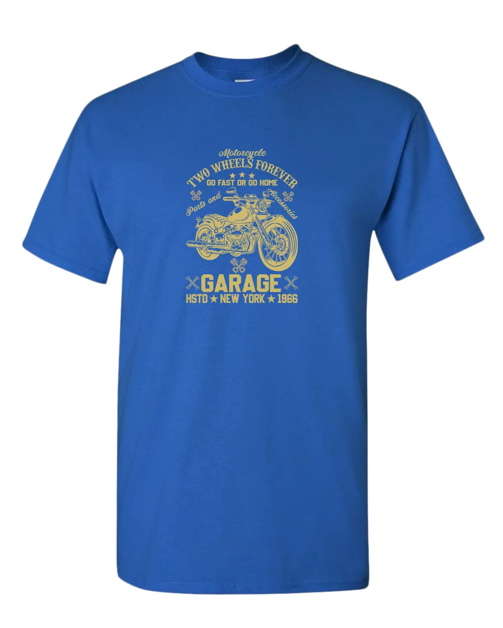 Motorcycle two wheels forever t-shirt, garage tees