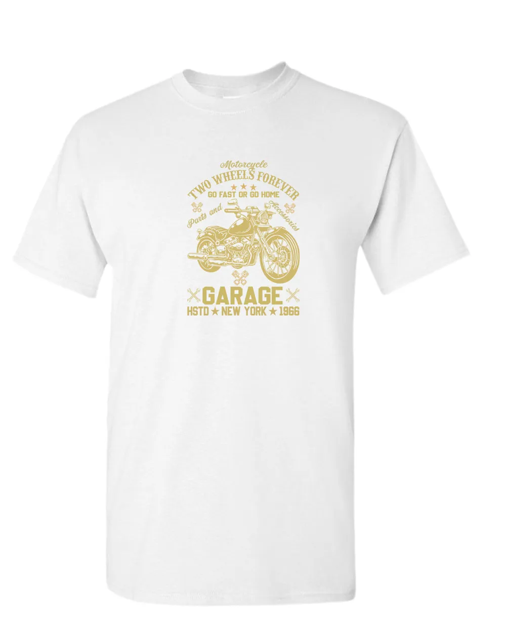 Motorcycle two wheels forever t-shirt, garage tees