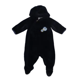 Navy Fluffy Pram Suit