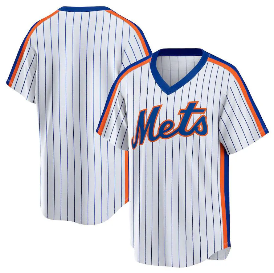 New York Mets White Home Cooperstown Collection Team Jersey Baseball Jerseys