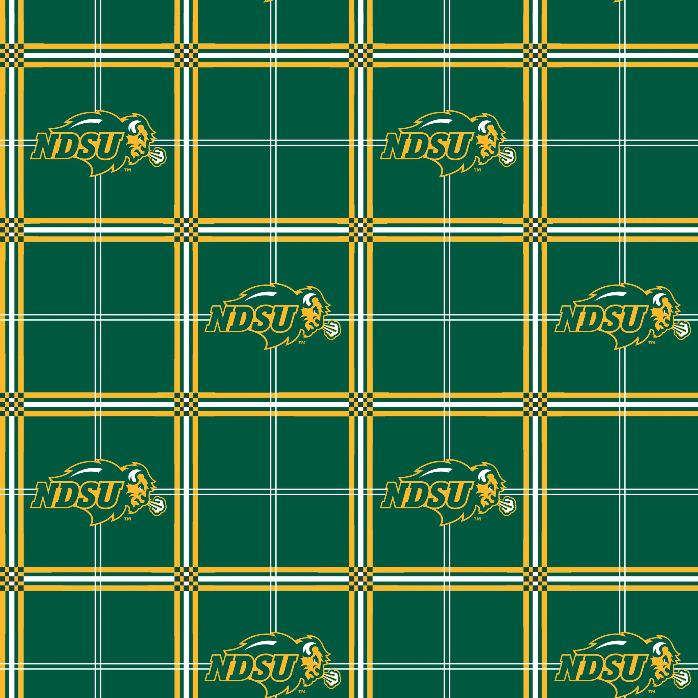 NORTH DAKOTA STATE UNIVERSITY-Plaid Flannel-100% Cotton-NDS023