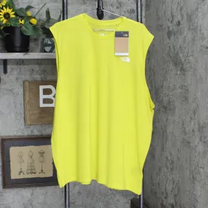 North Face Mens Performance Wander Sleeveless Tee NF0A7QNN760 Acid Yellow XXL