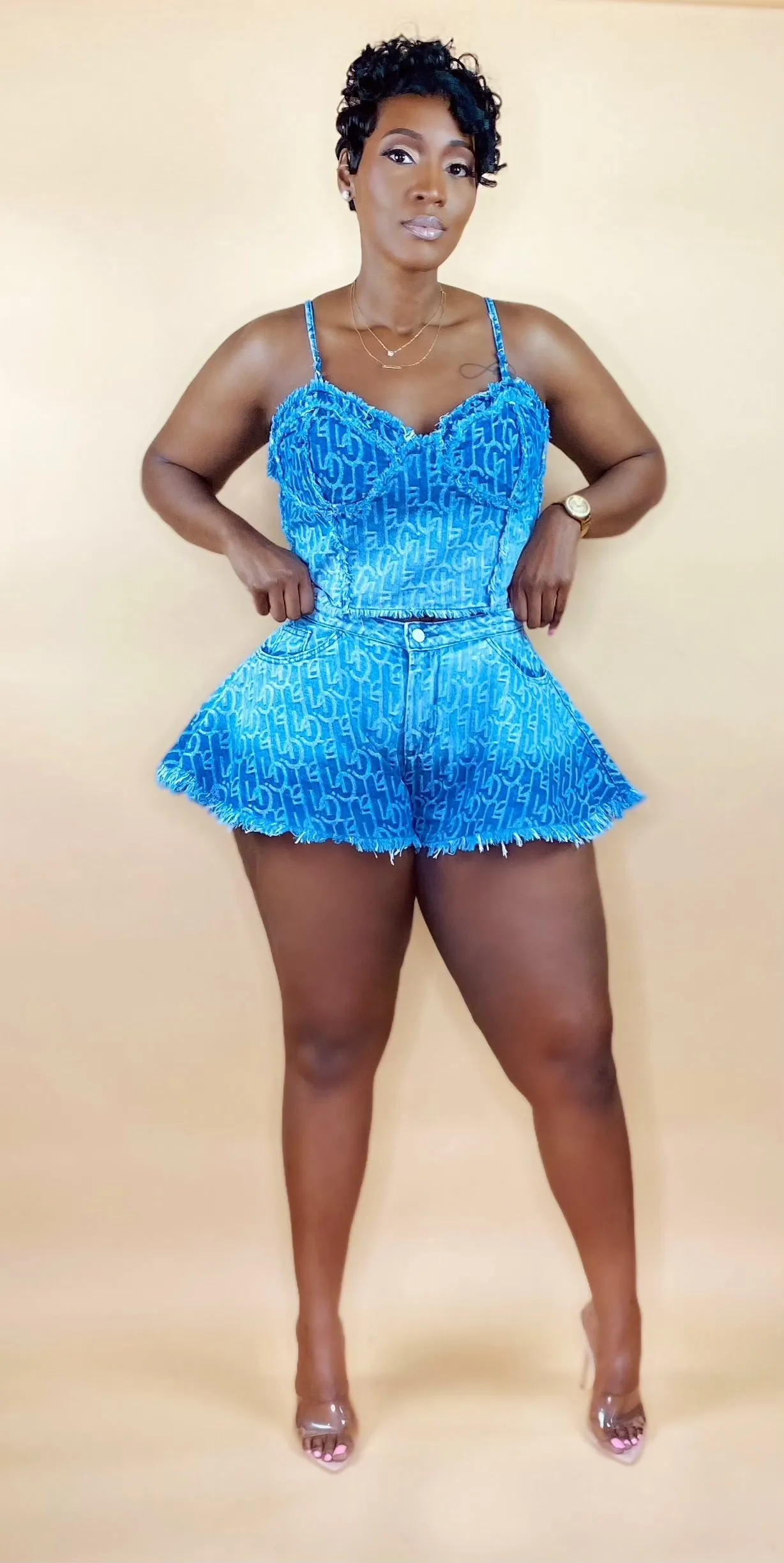 OMBRE DENIM SET