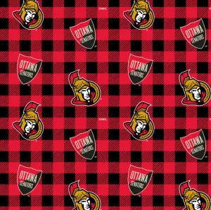 OTTAWA SENATORS-Buffalo Plaid-100% Cotton-1207SEN