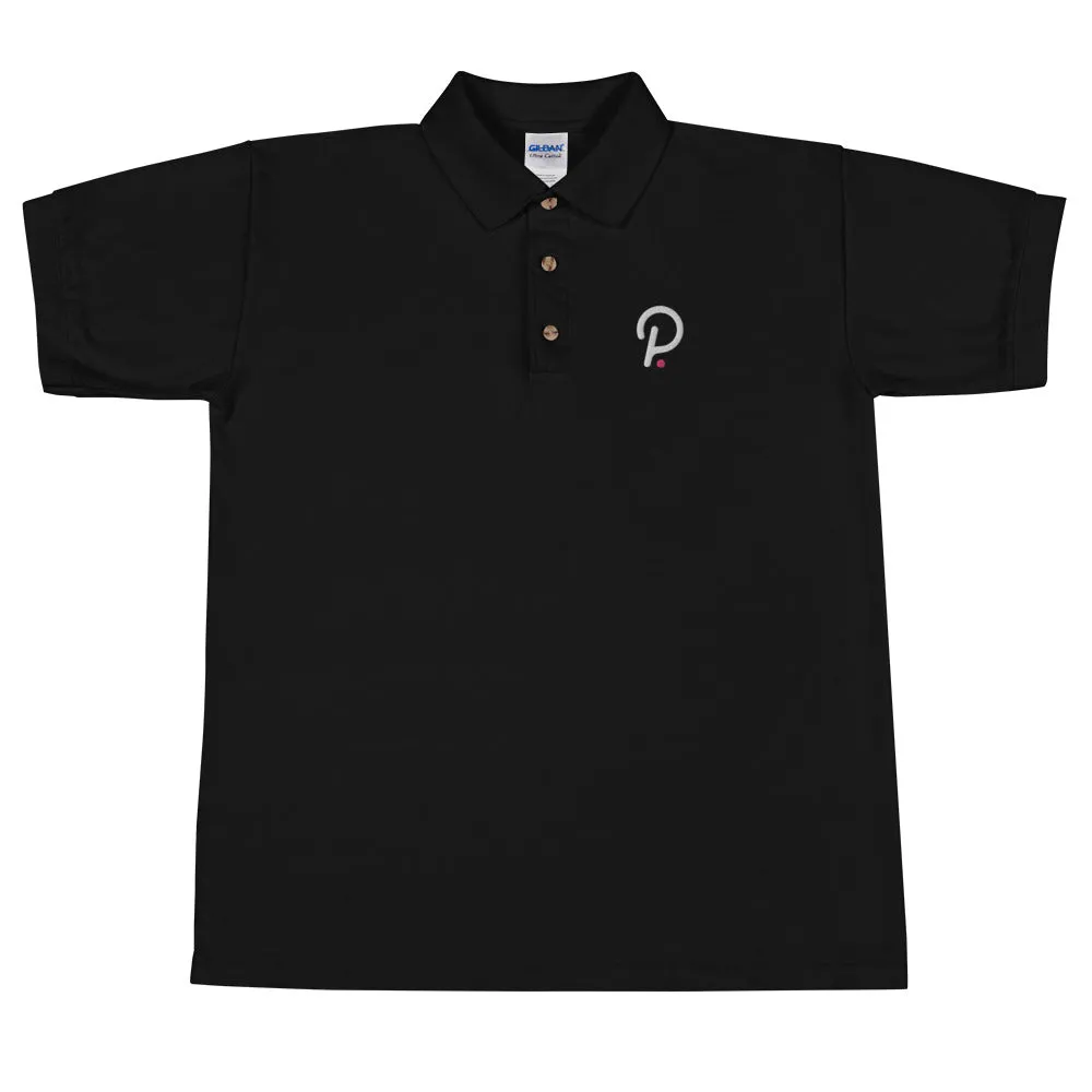 Polkadot Embroidered Polo Shirt