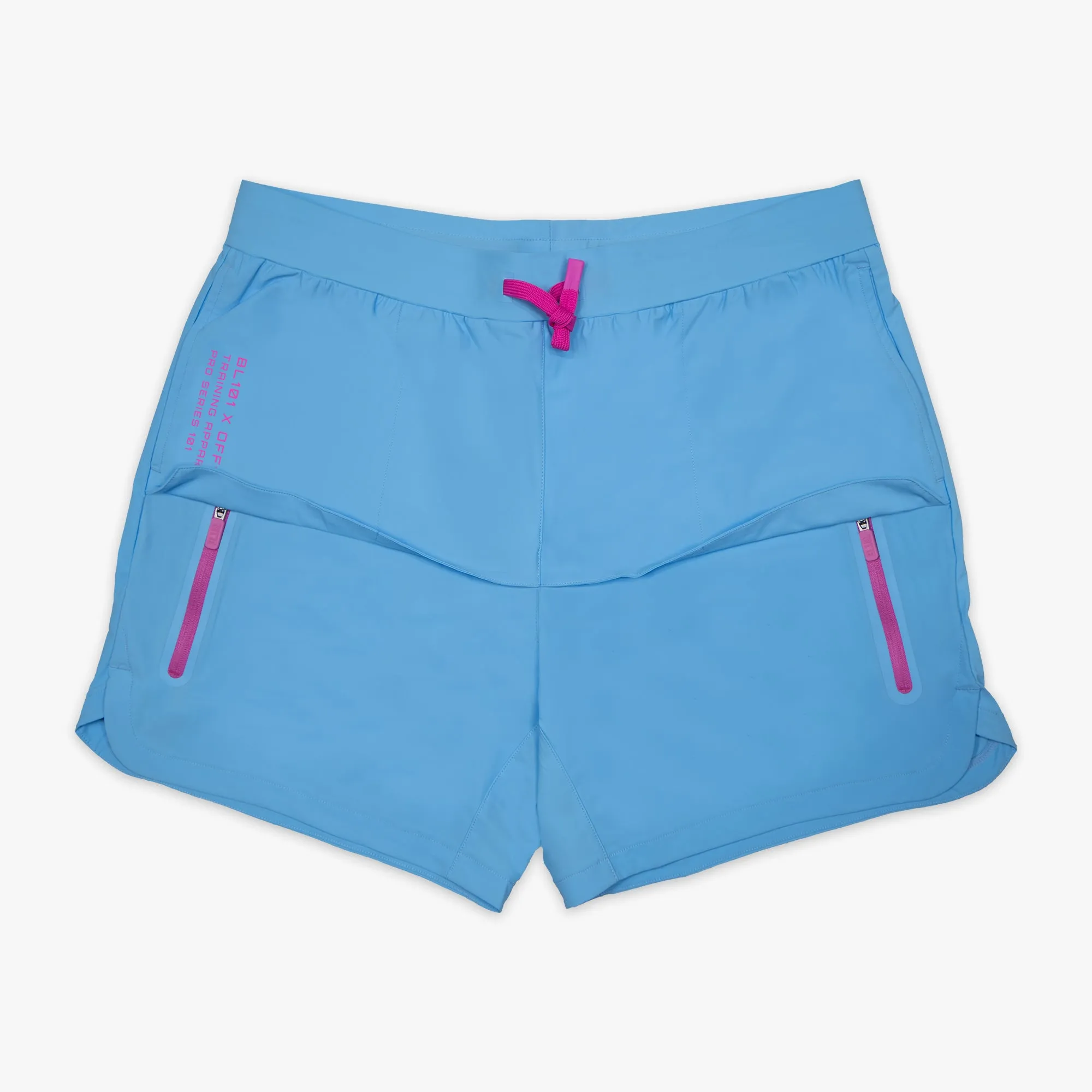 Pro Series Overlay Youth Shorts - Cotton Candy Blue