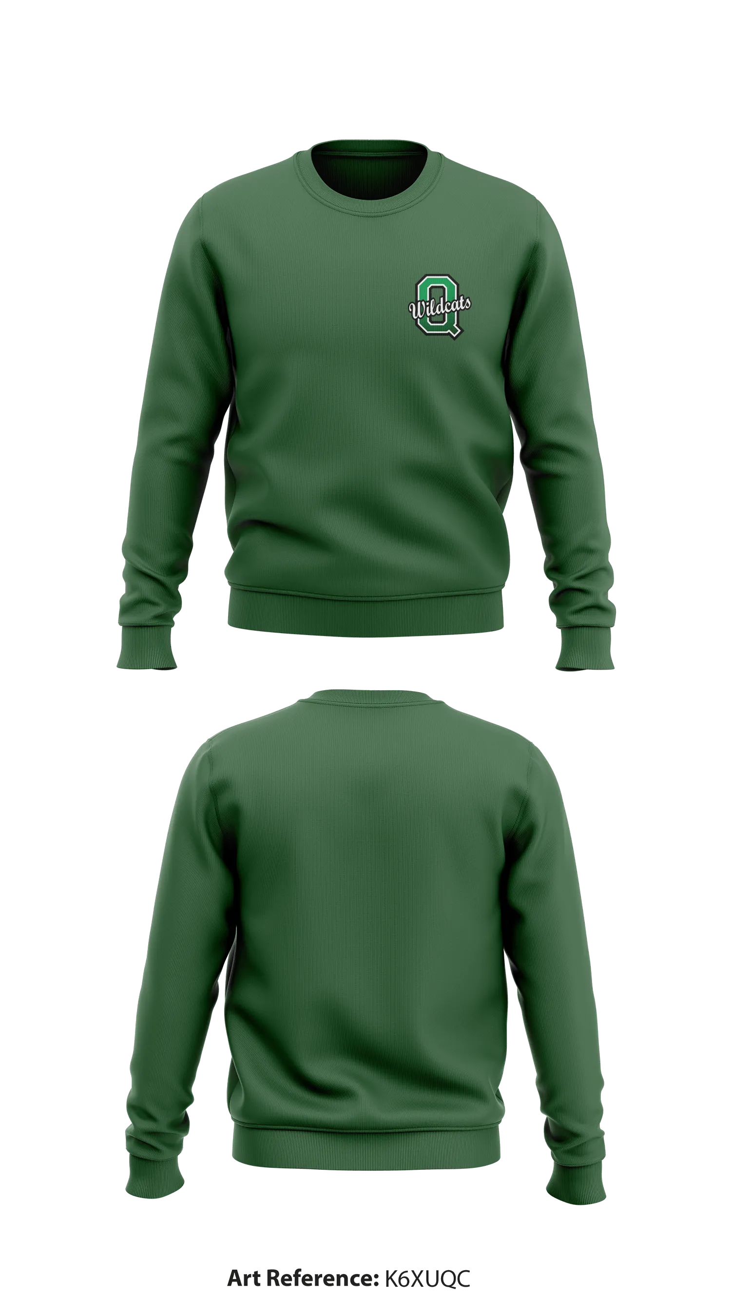 Quapaw High School Core Men's Crewneck Performance Sweatshirt - K6xuQC