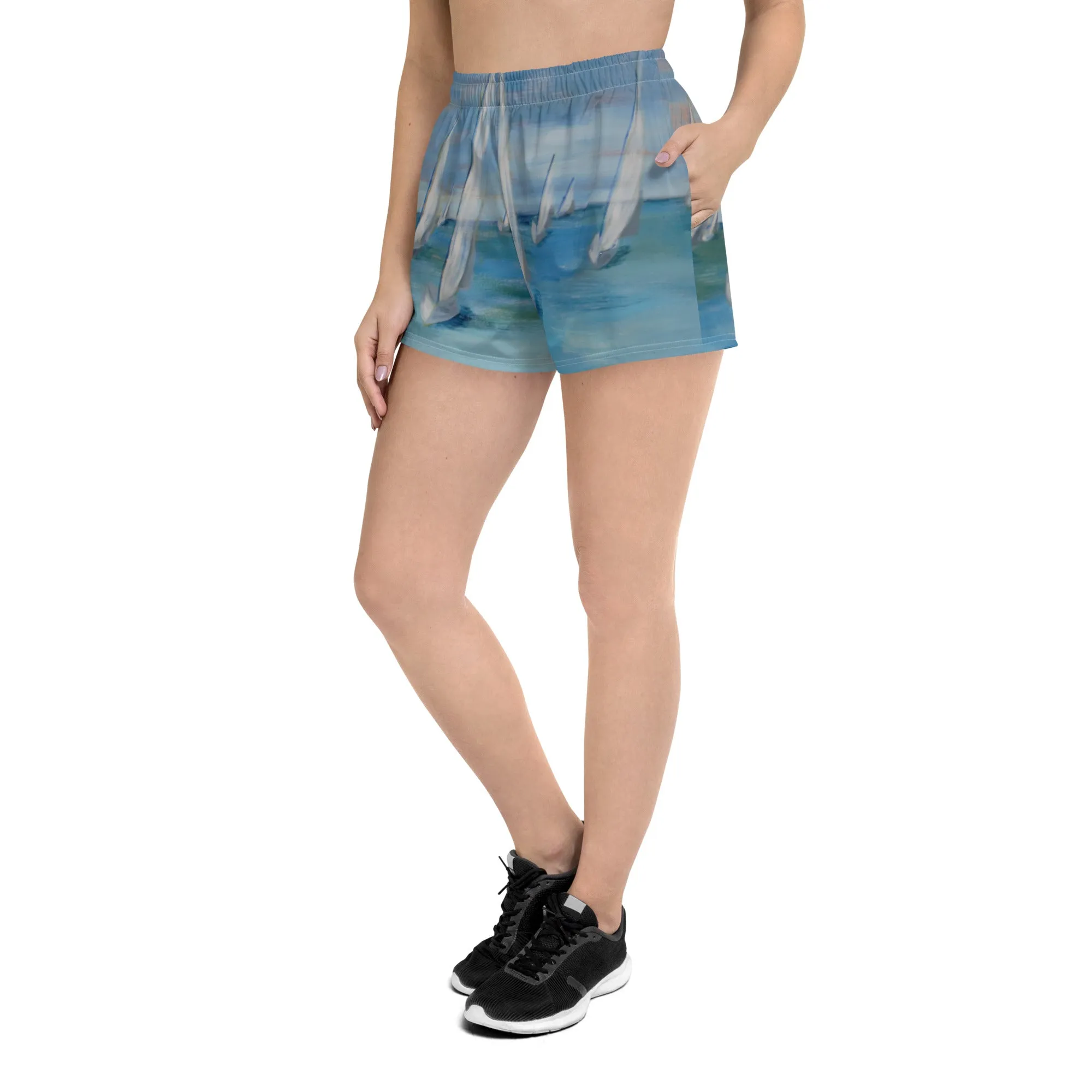 "Incoming - One Design" Women’s Recycled Athletic Shorts