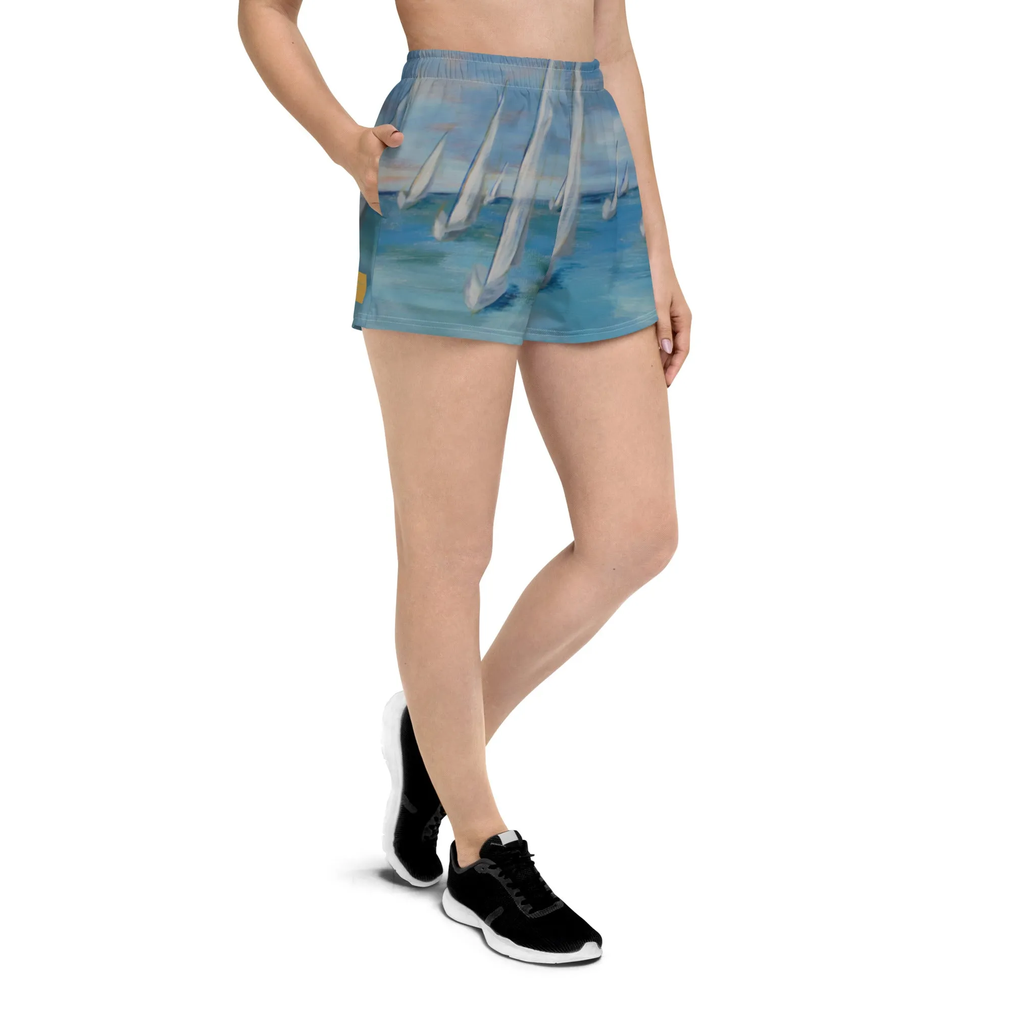"Incoming - One Design" Women’s Recycled Athletic Shorts