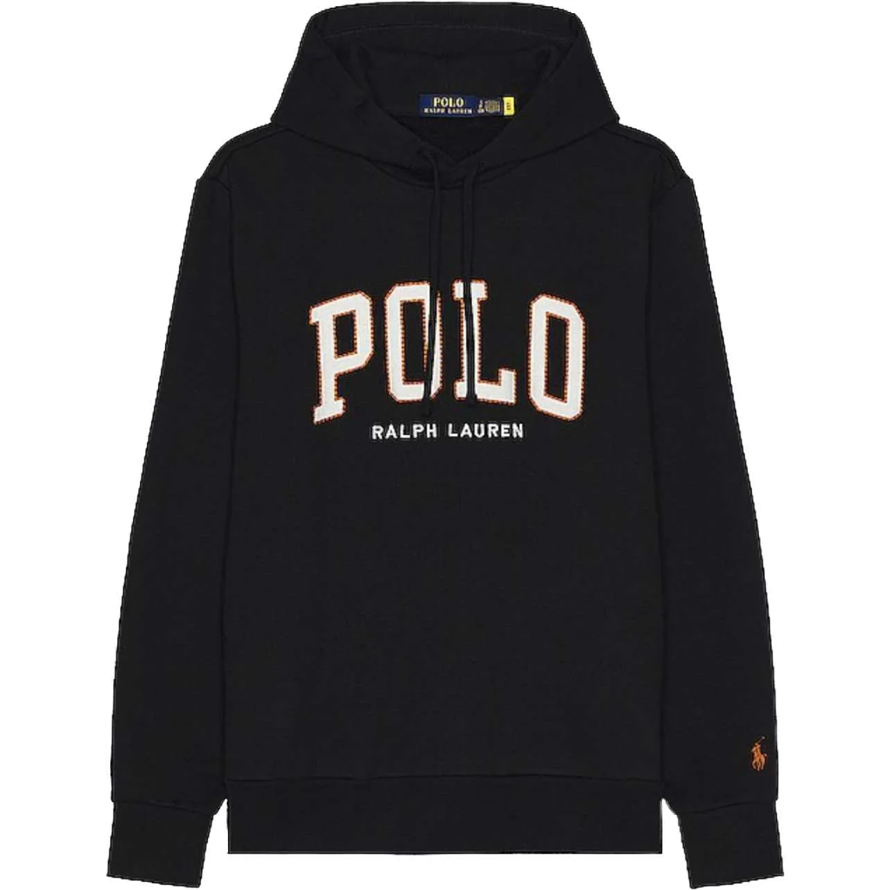 RL Embroidered Hoodie - Black