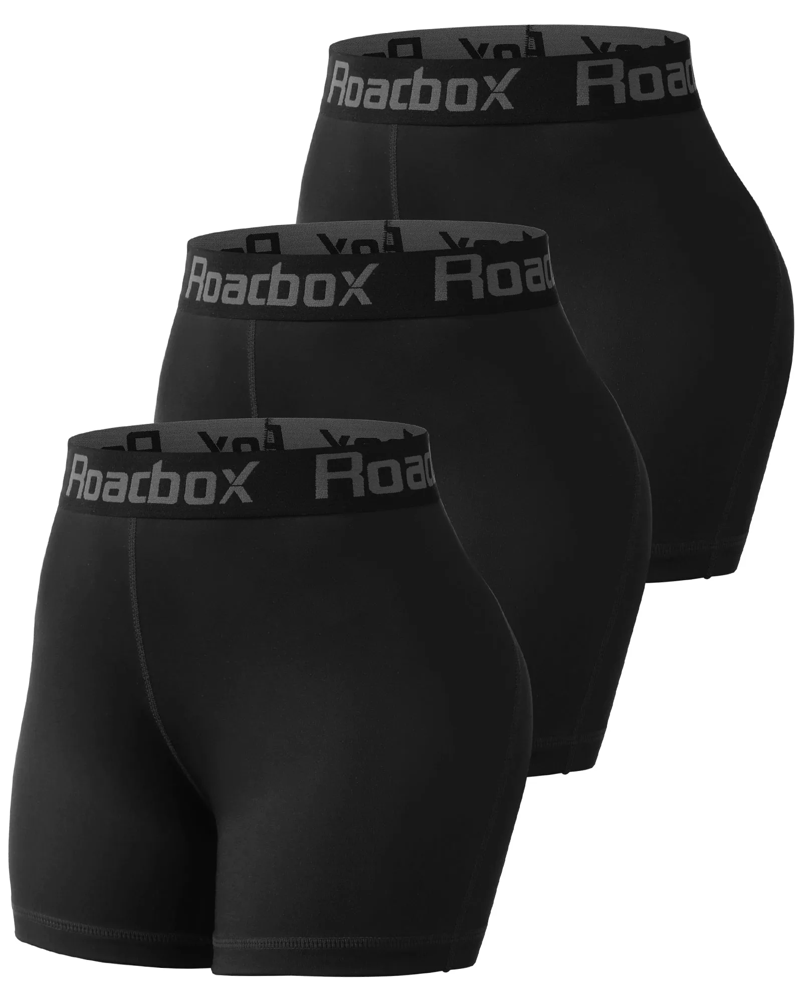 Roadbox Performance Spandex Compression Short Leggings: Breathable Athletic Yoga Shorts for Outdoor Gym Exercise