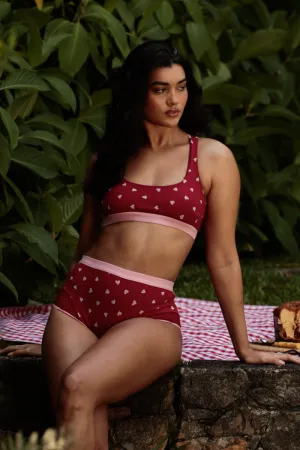 Rolling Alpha High Waisted Hot Pants - Sweetheart