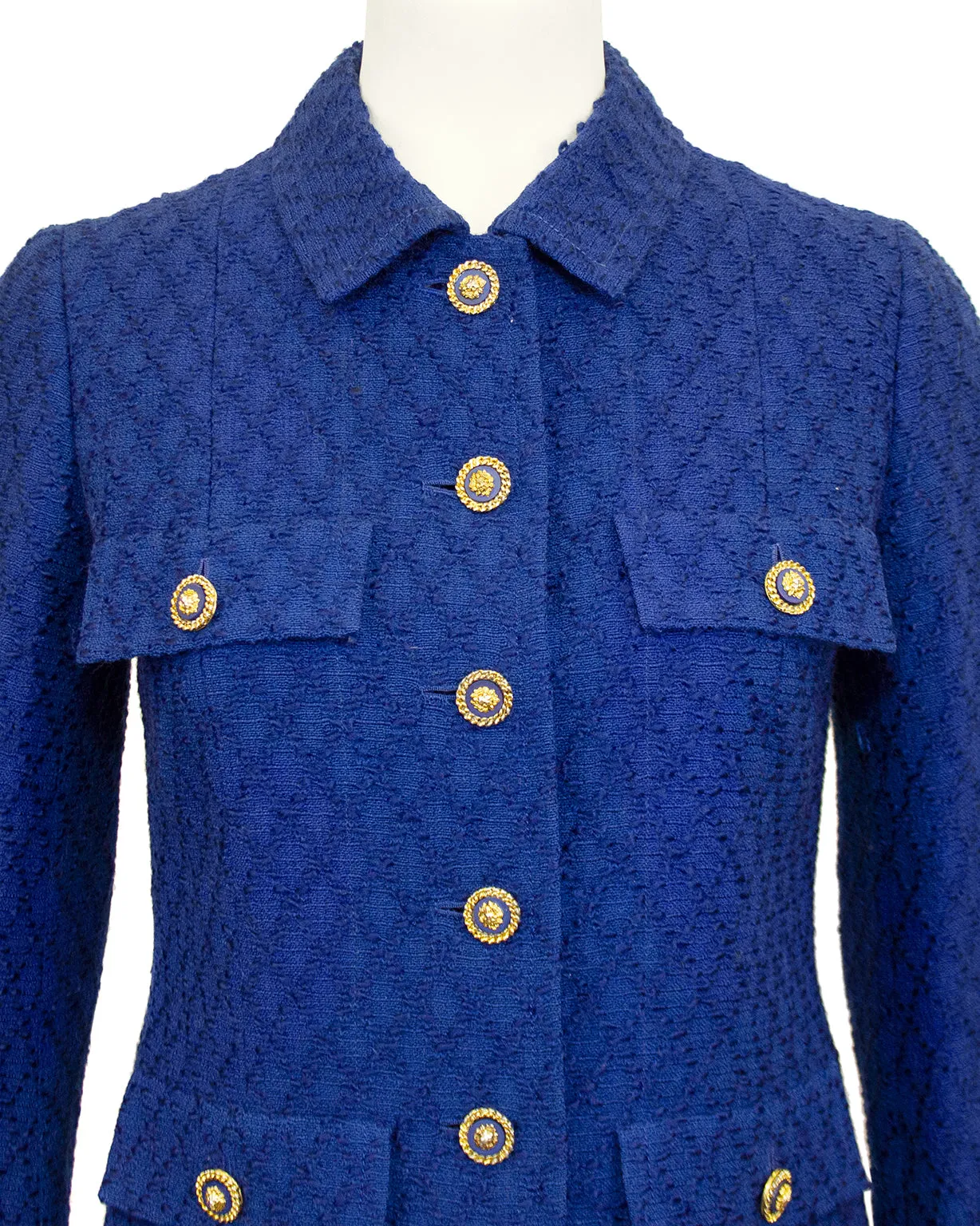 Royal Blue Skirt Suit