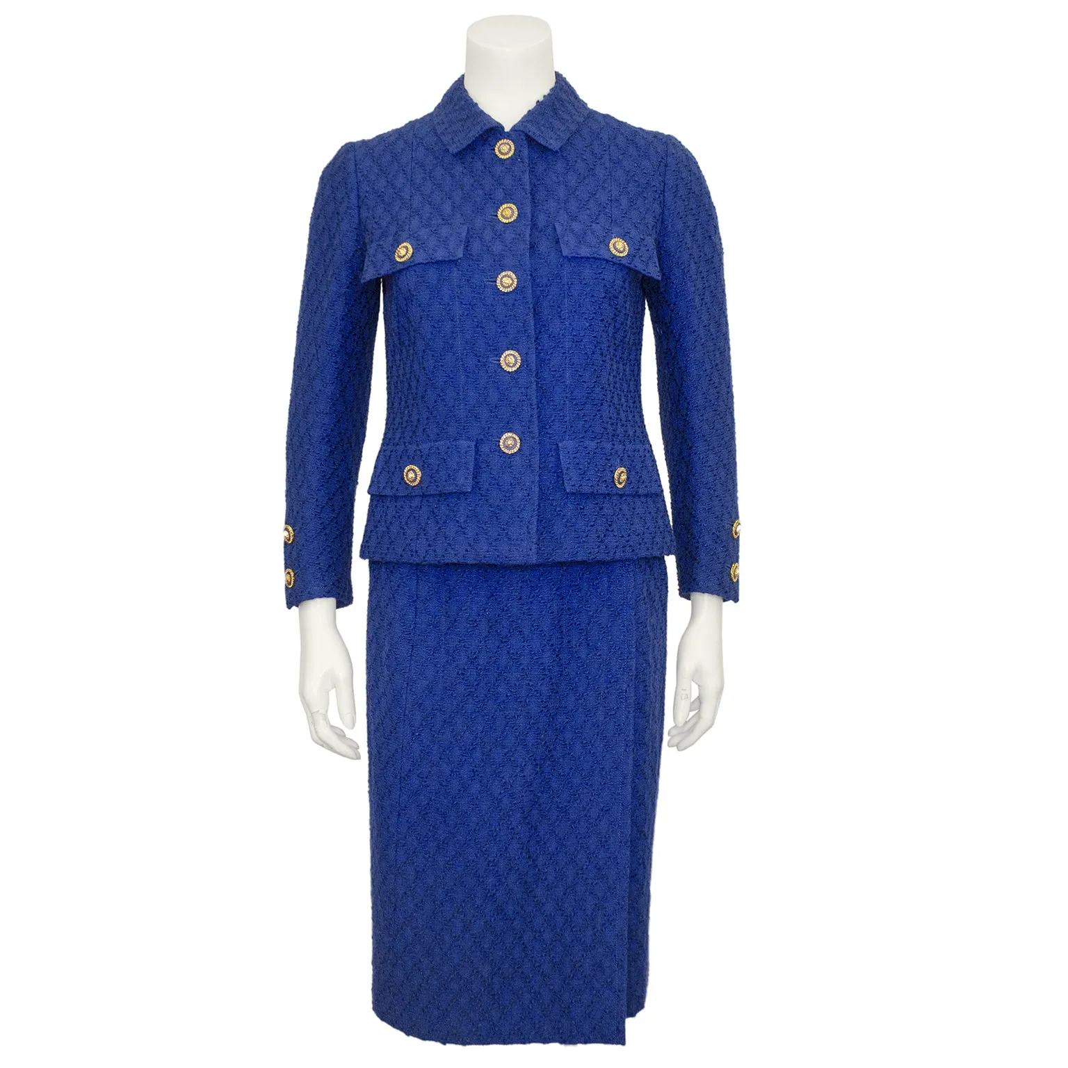 Royal Blue Skirt Suit