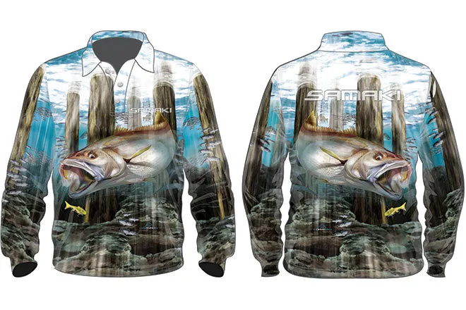 Samaki Mulloway Kids Fishing Shirt