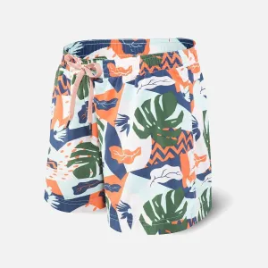 Saxx Cannonball Aqua Cut Collage 5" Swim Shorts