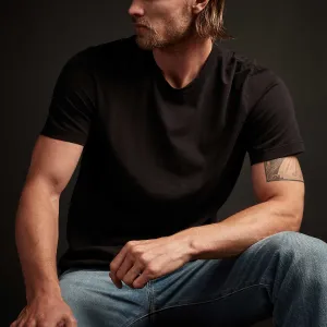 Short Sleeve Crew Neck - Black