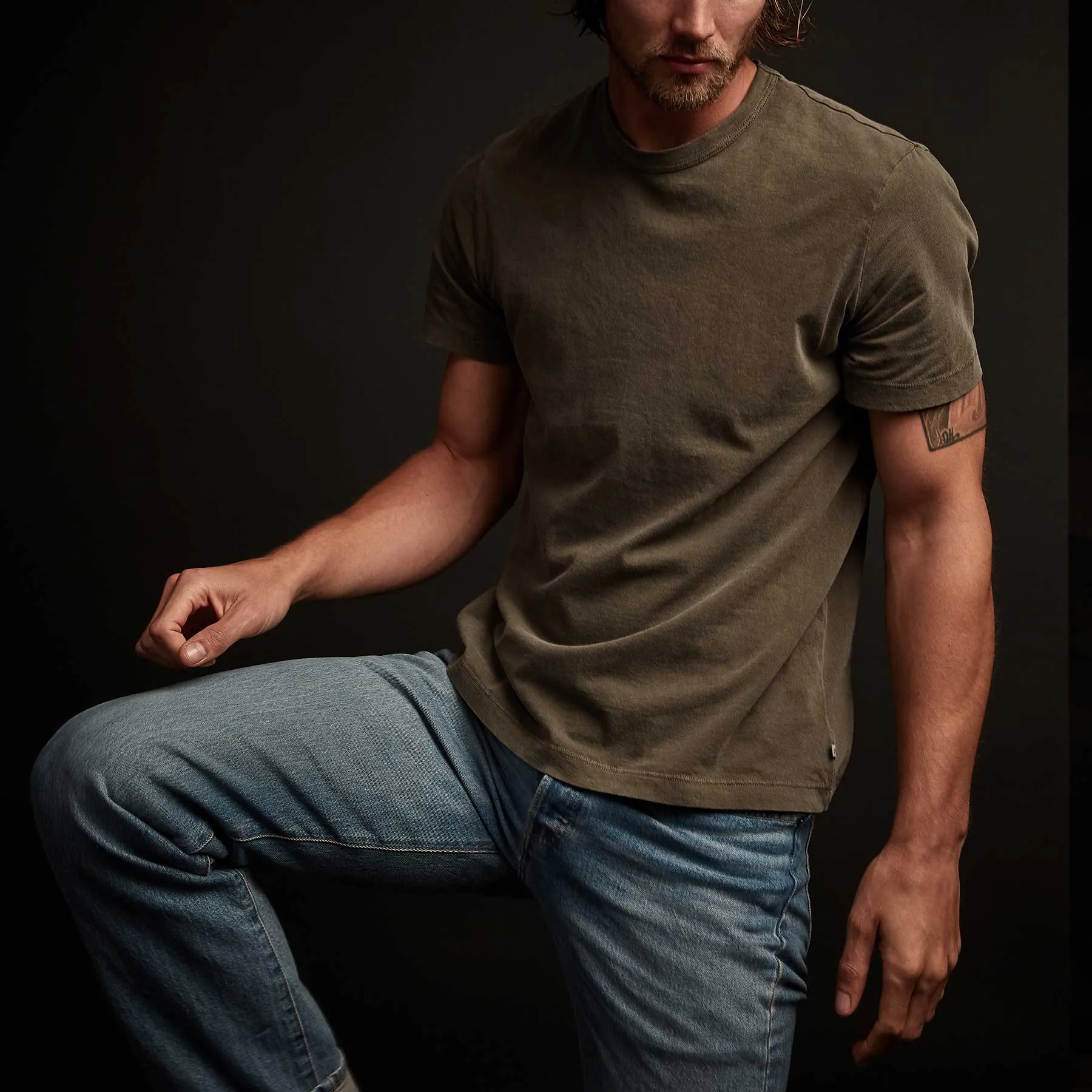 Short Sleeve Crew Neck - Platoon Pigment