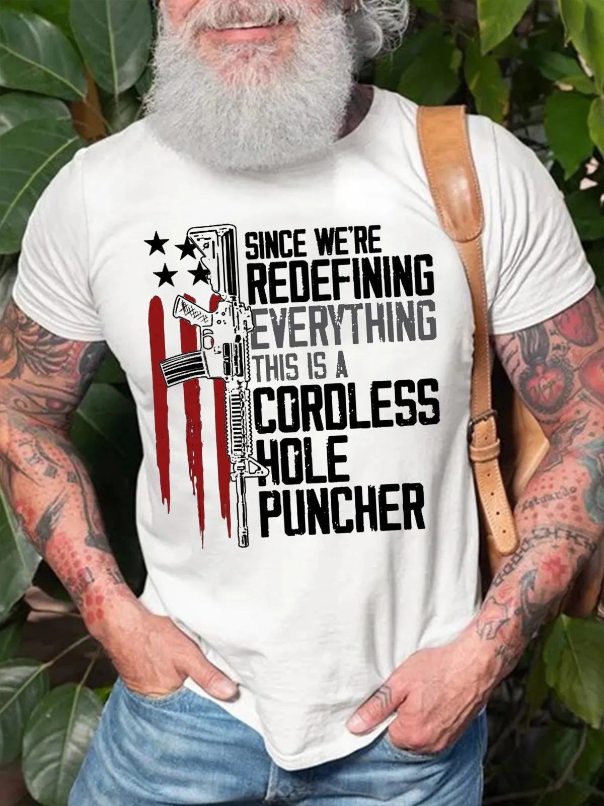 Since We Are Redefining Everything This Is A Cordless Hole Puncher Men's T-shirt