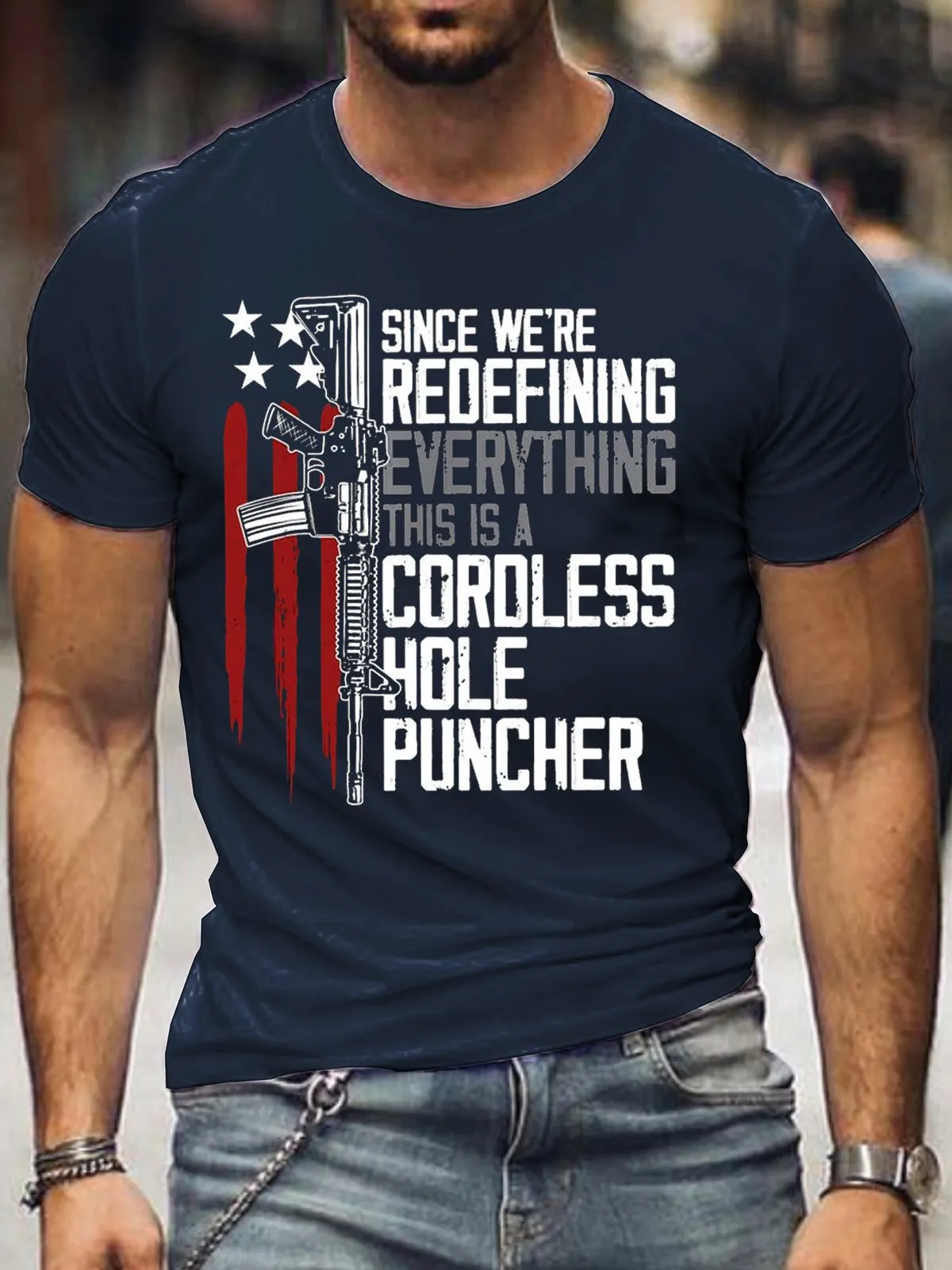 Since We Are Redefining Everything This Is A Cordless Hole Puncher Men's T-shirt