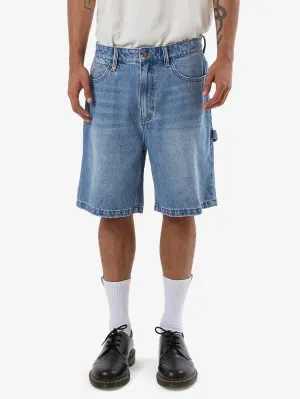 SLACKER DENIM SHORT - DARK DUST BLUE