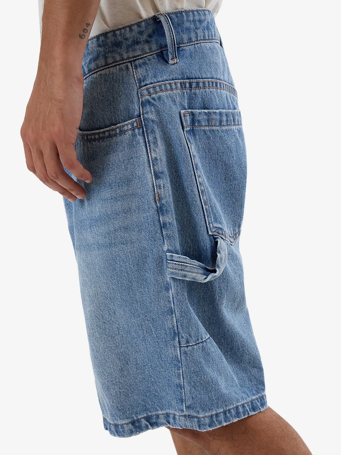 SLACKER DENIM SHORT - DARK DUST BLUE