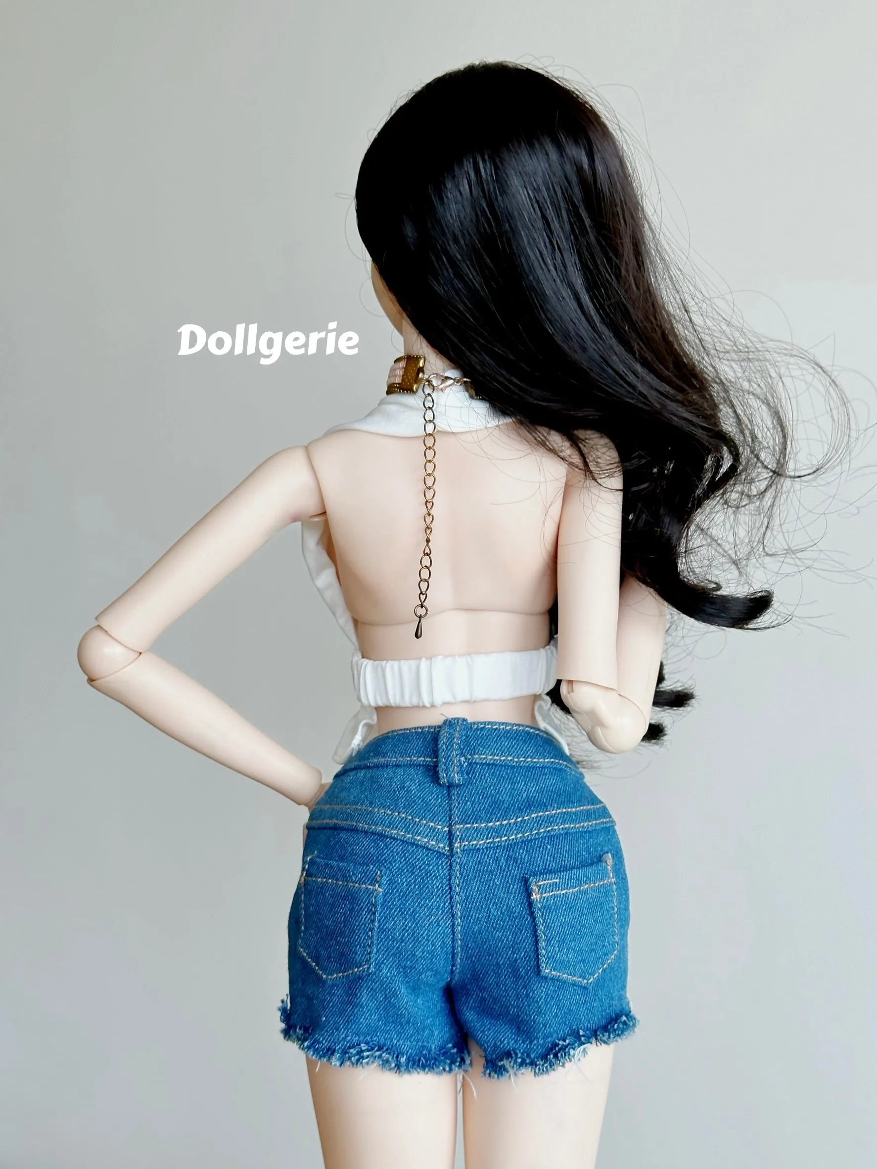 Slim Fit Plunge Halter Neck Top, made for any 1/3 BJD