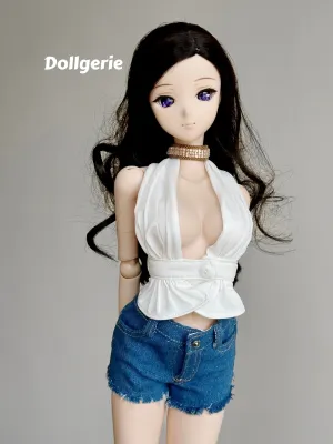 Slim Fit Plunge Halter Neck Top, made for any 1/3 BJD