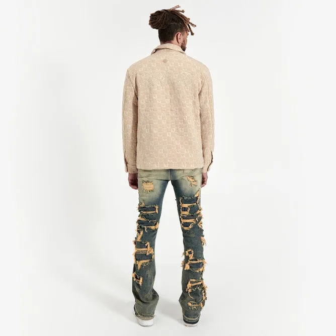 SNATCH STACK DENIM (WHEAT)