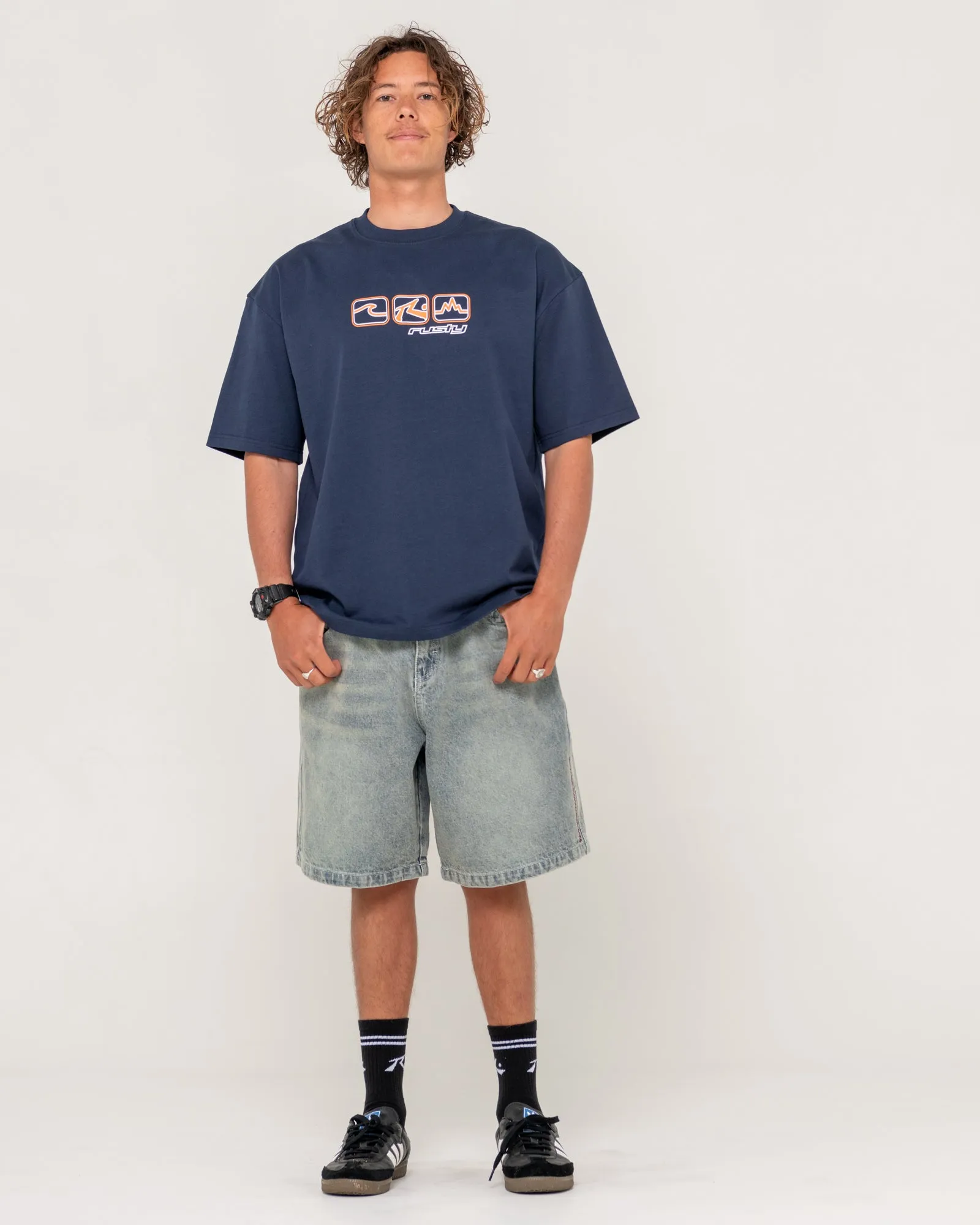 Stone Cold Printed 22" Baggy Jort