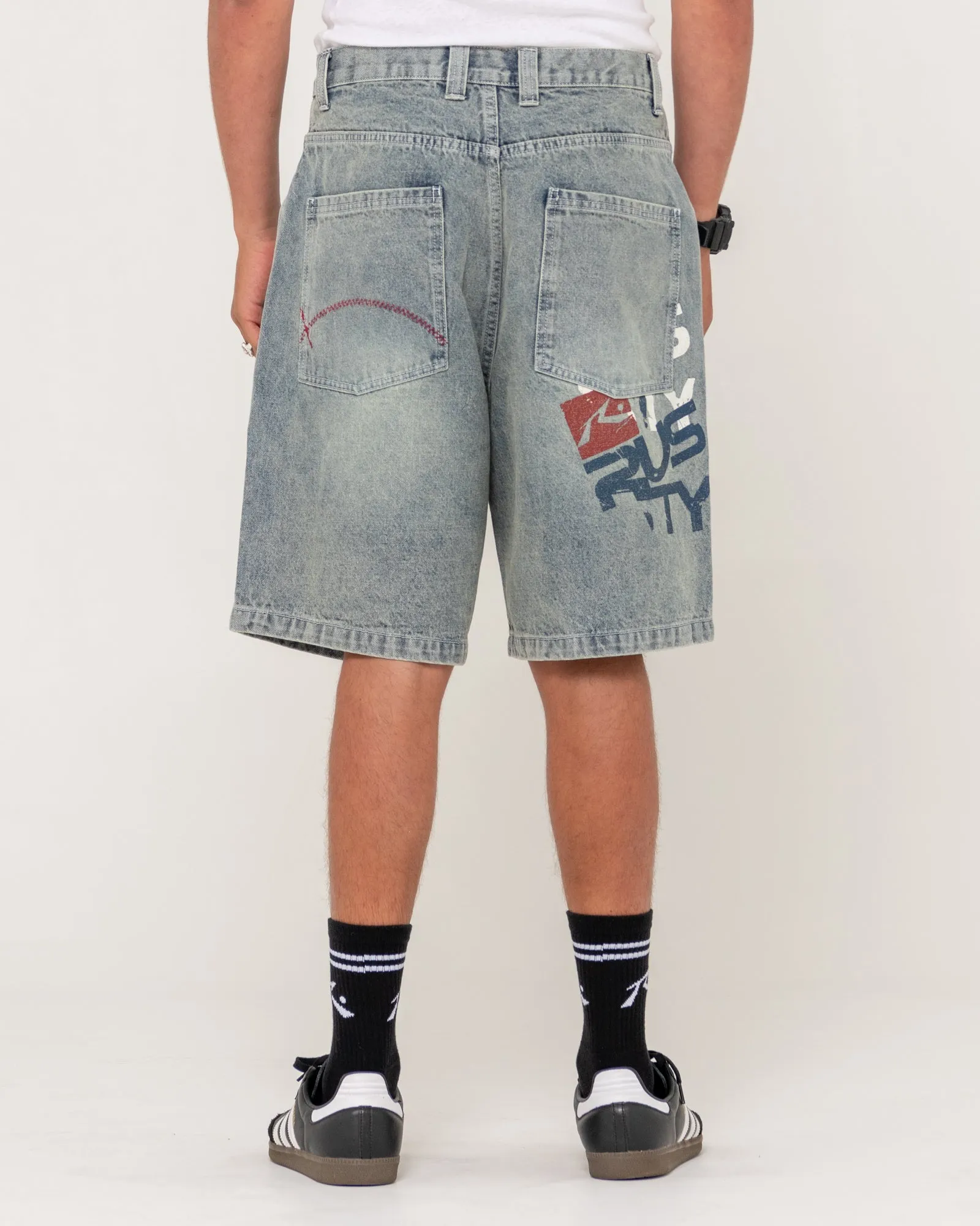 Stone Cold Printed 22" Baggy Jort