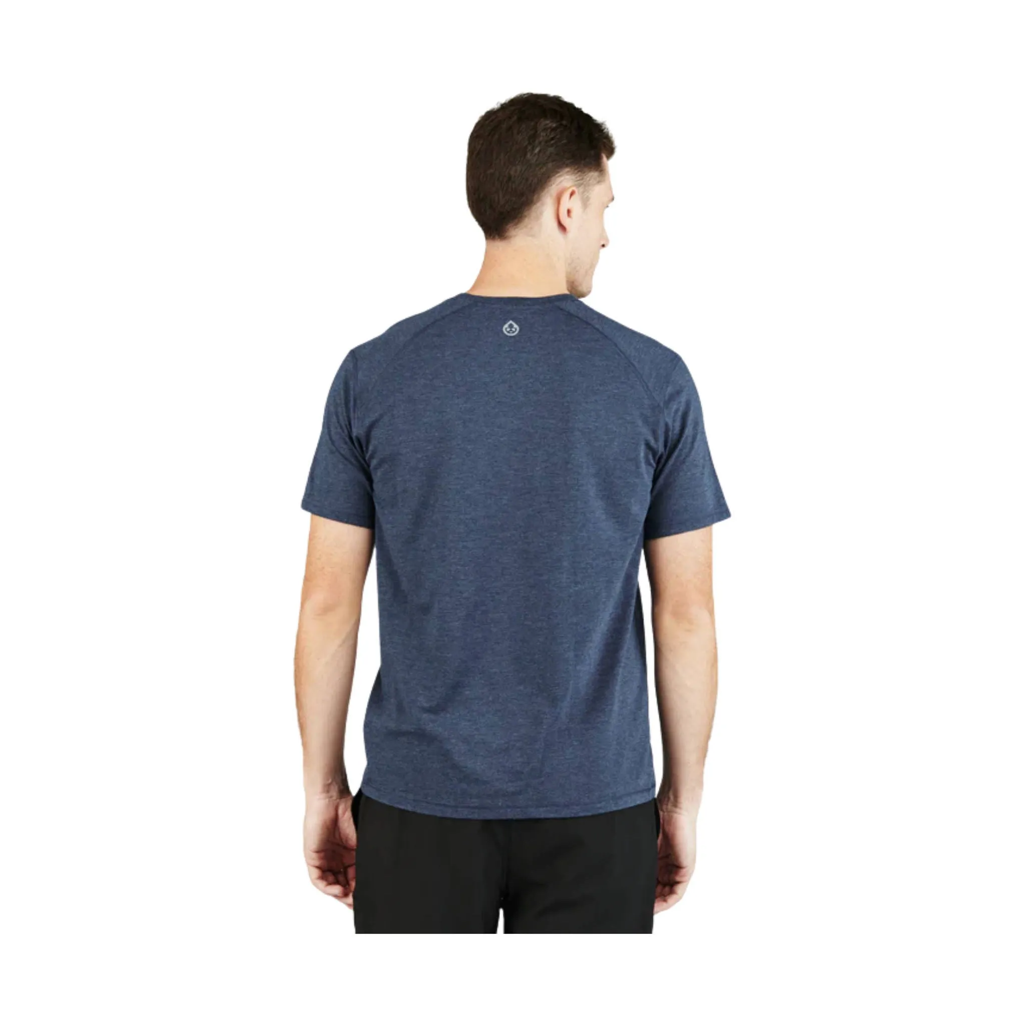 Tasc Men's Carrollton Fitness V Neck Tee - Classic Navy Heather