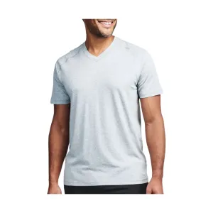 Tasc Men's Carrollton Fitness V Neck Tee - Perfect Grey Heather
